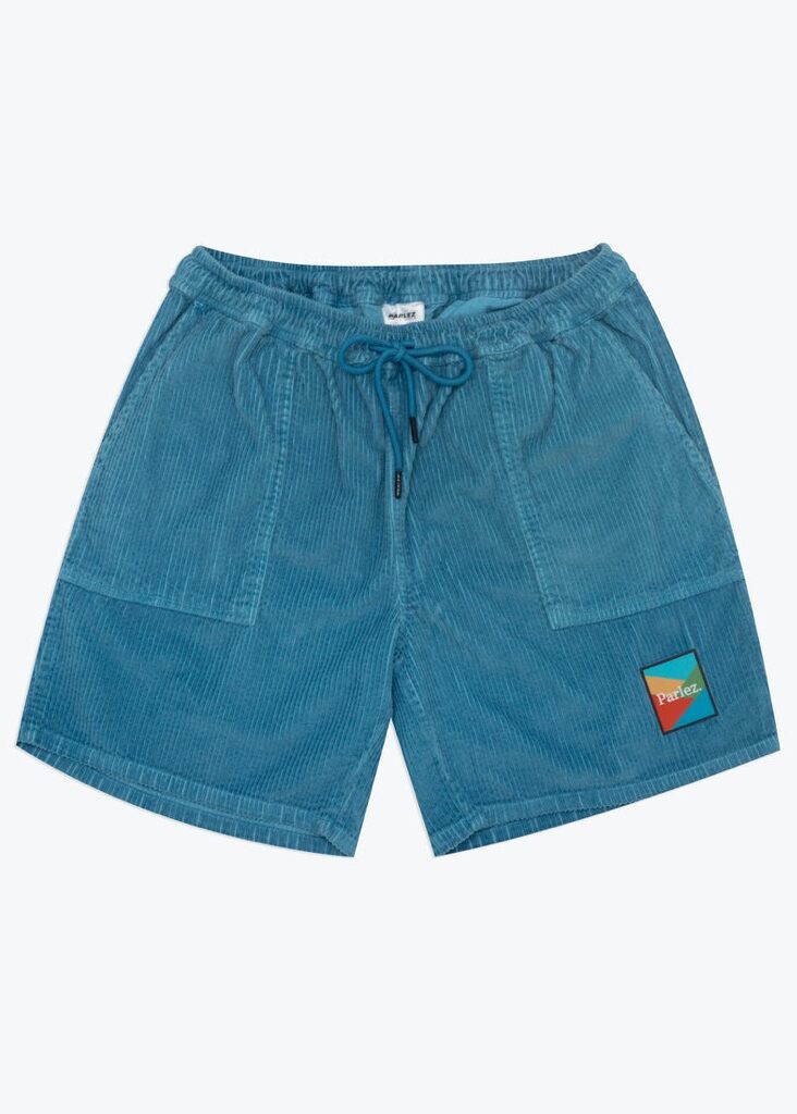 Parlez Campbell Cord Shorts - dusty blue