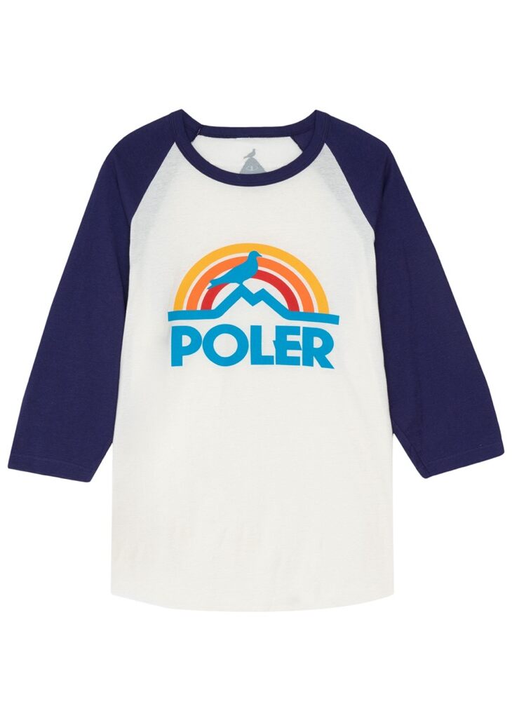 Poler Pigeon Rainbow Raglan T-Shirt - royal XXL Poler Pigeon Rainbow Raglan T-Shirt - royal L