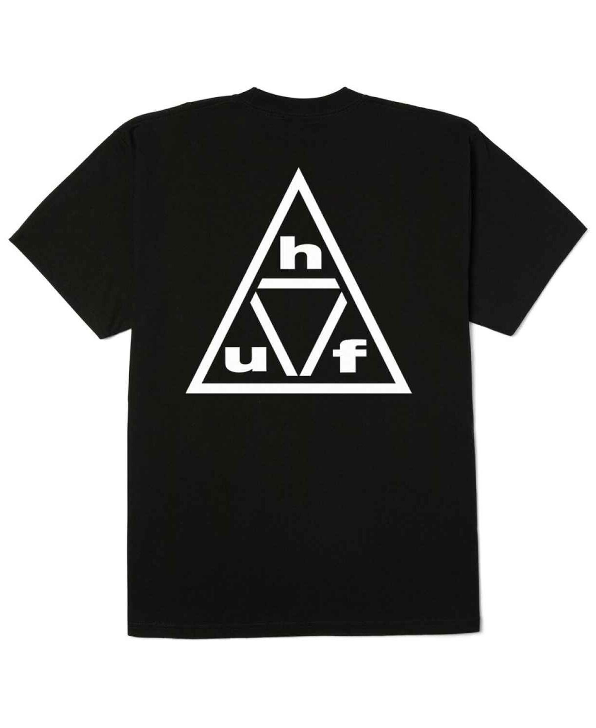 ts02759-bkwht-3 HUF Triple Triangle T-Shirts - black/white XXL
