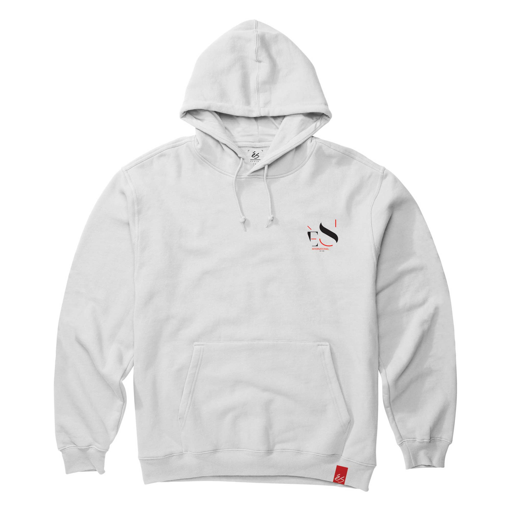 eS SKB Sweat CUTOUT HOOD, white L