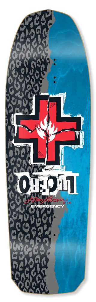 Black-Label Skateboard Deck Lucero Ripped Cross 10,00