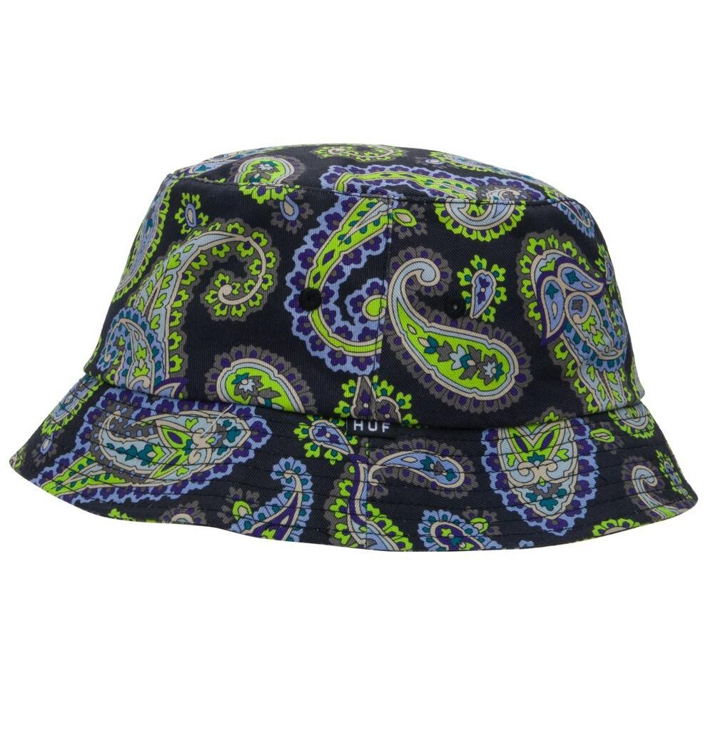 HUF Paisley Bucket Hat - black HUF Paisley Bucket Hat - black