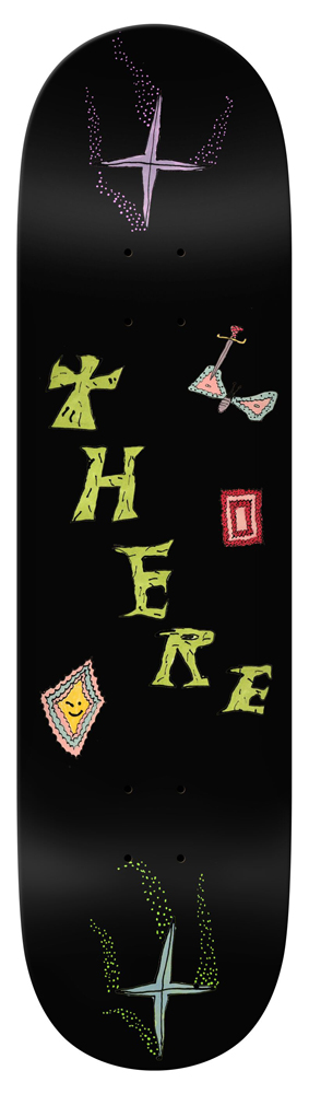 There Skateboard Deck Team Moth 8,25