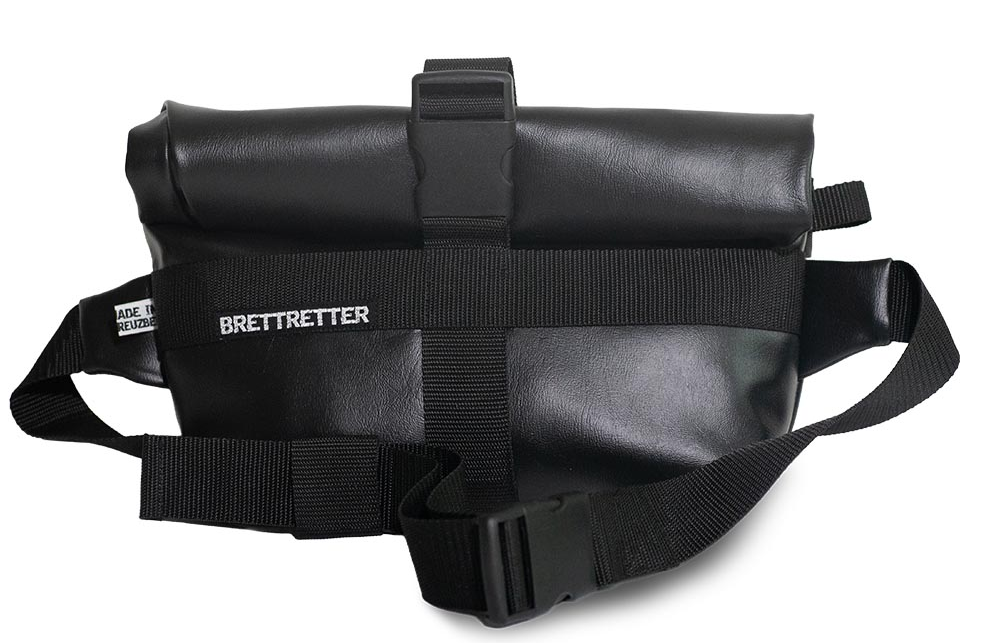 Brettretter Handlebar Bag Kunstleder schwarz