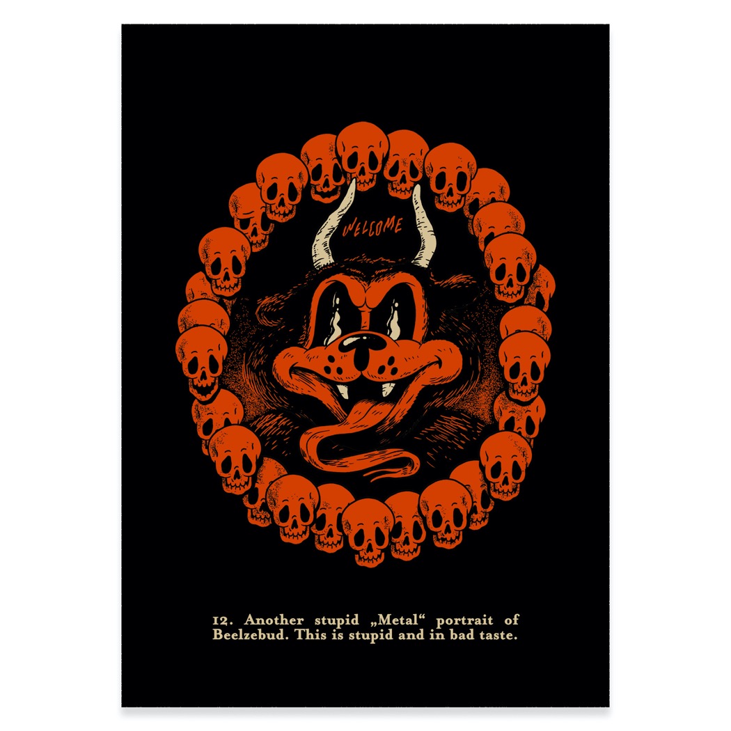The Dudes Belzeebud Unlimited Print - black The Dudes Belzeebud Unlimited Print - black