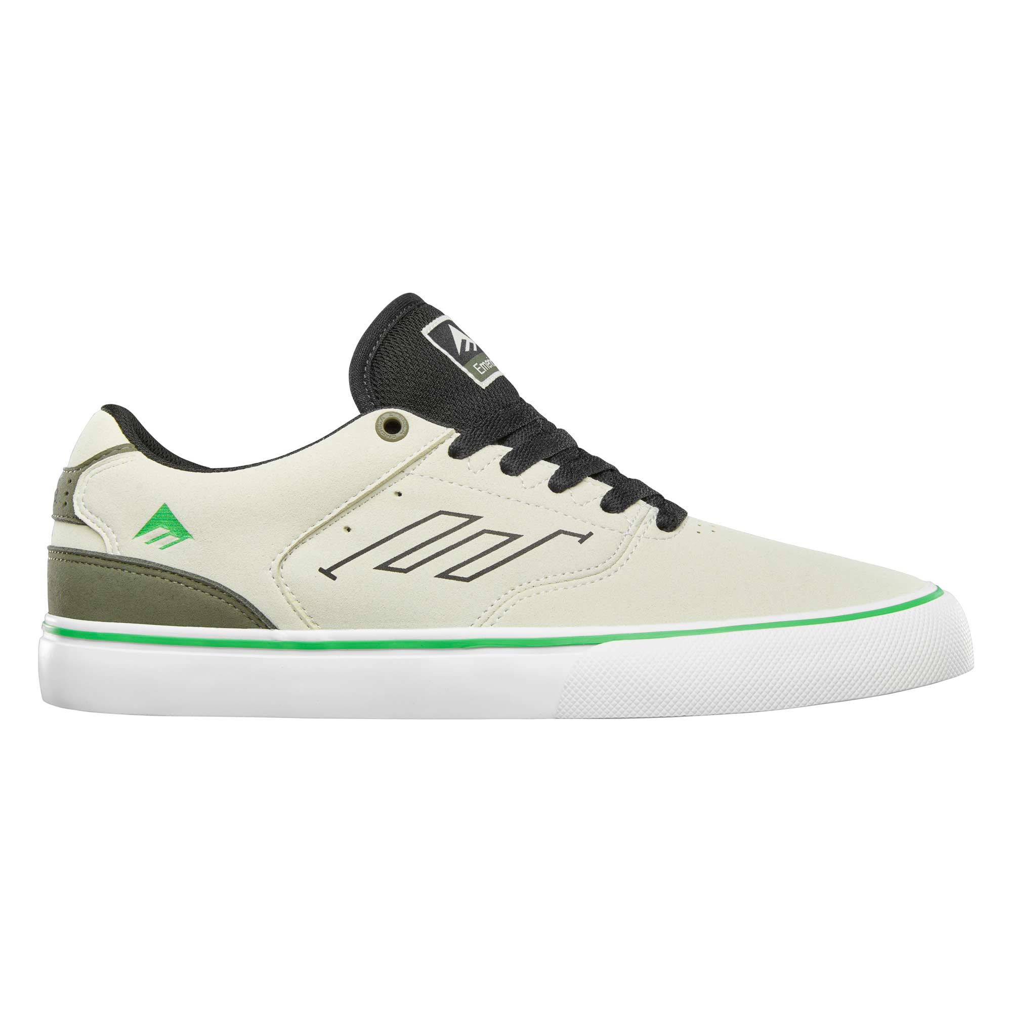 EMERICA Shoe THE LOW VULC tan/gre tan/green EMERICA Shoe THE LOW VULC tan/gre, tan/green 12