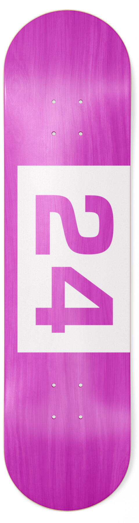 Skateshop24 - 24 white Skateboard Deck 8.75