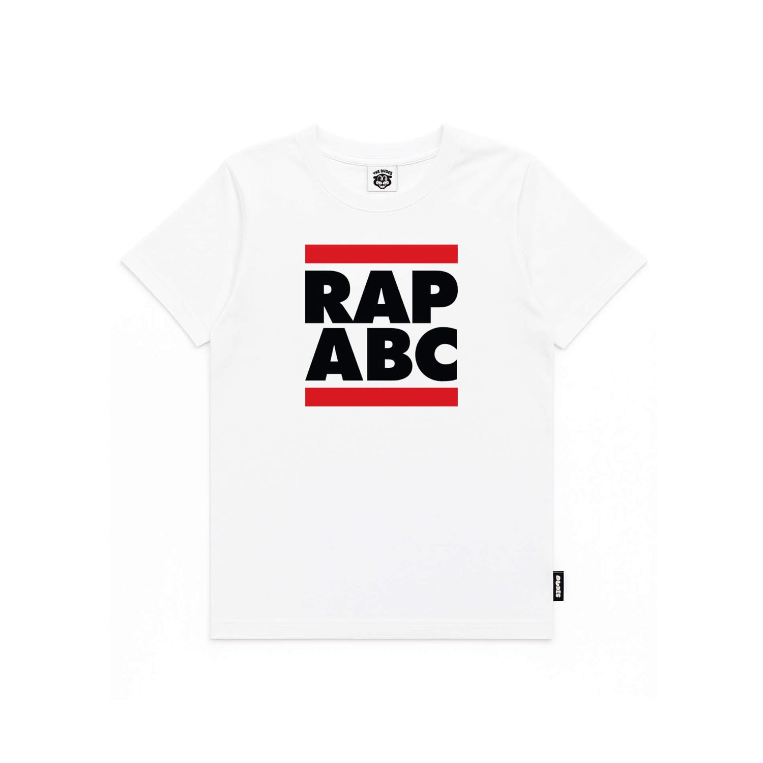 10040001-1 Awesome ABC Rap ABC T-Shirt Kids - White