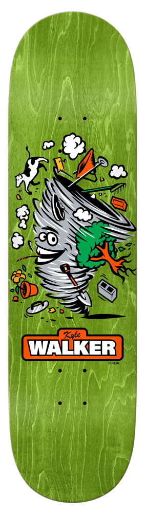 Real Skateboard Deck Walker Mascot Easy Rider 8,25