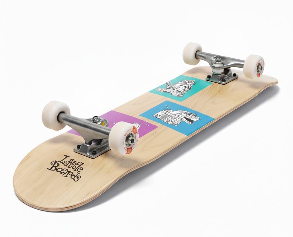 Little Boards Kinder Skateboard Robots 7.3