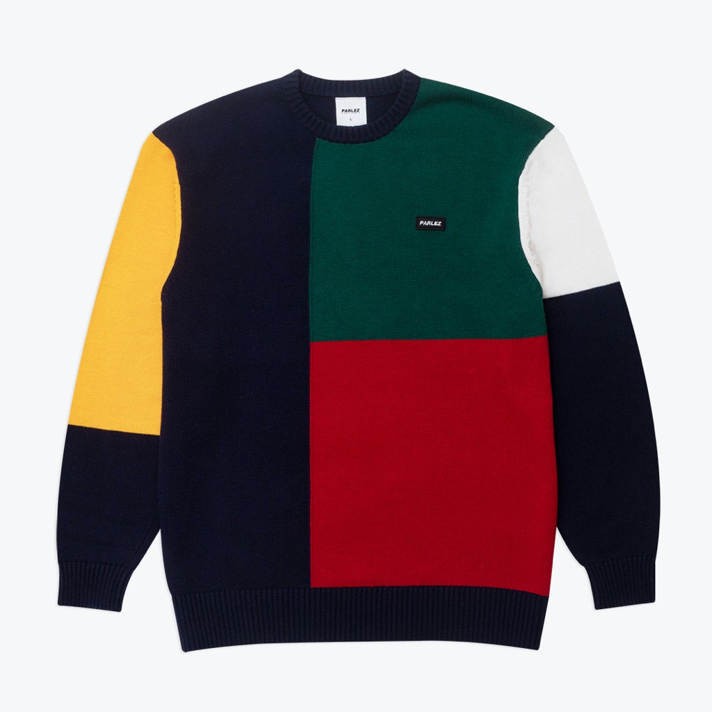 Parlez Block Knit Sweatshirt - multi XXL