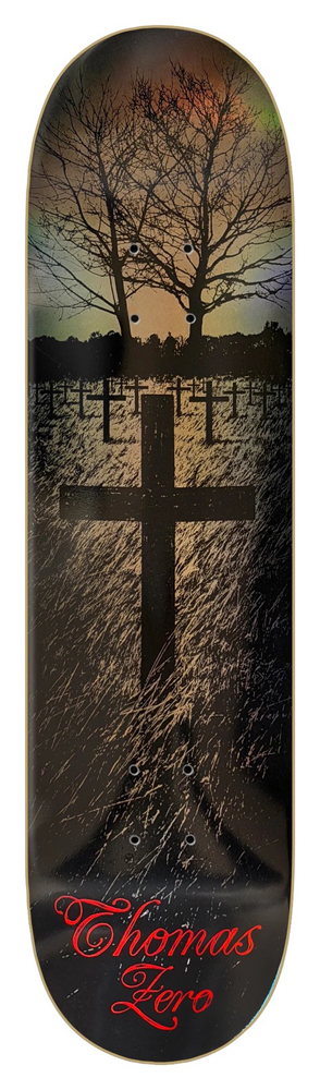 13710244-1 Zero Skateboard Deck Thomas Life And Death Bronze 8,25
