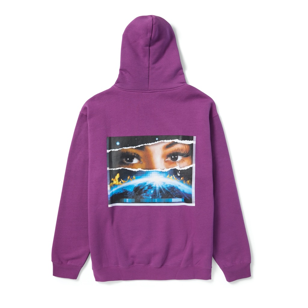 HUF Digital Domain Hoodie - grape XXL