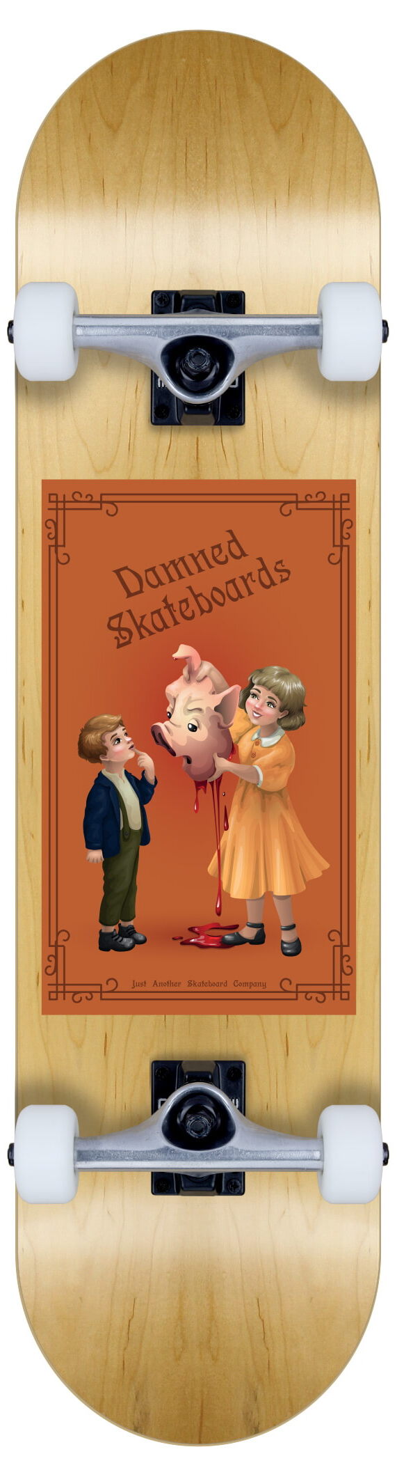 Damned Complete Skateboard Pigs Head Damned Complete Skateboard Pigs Head
