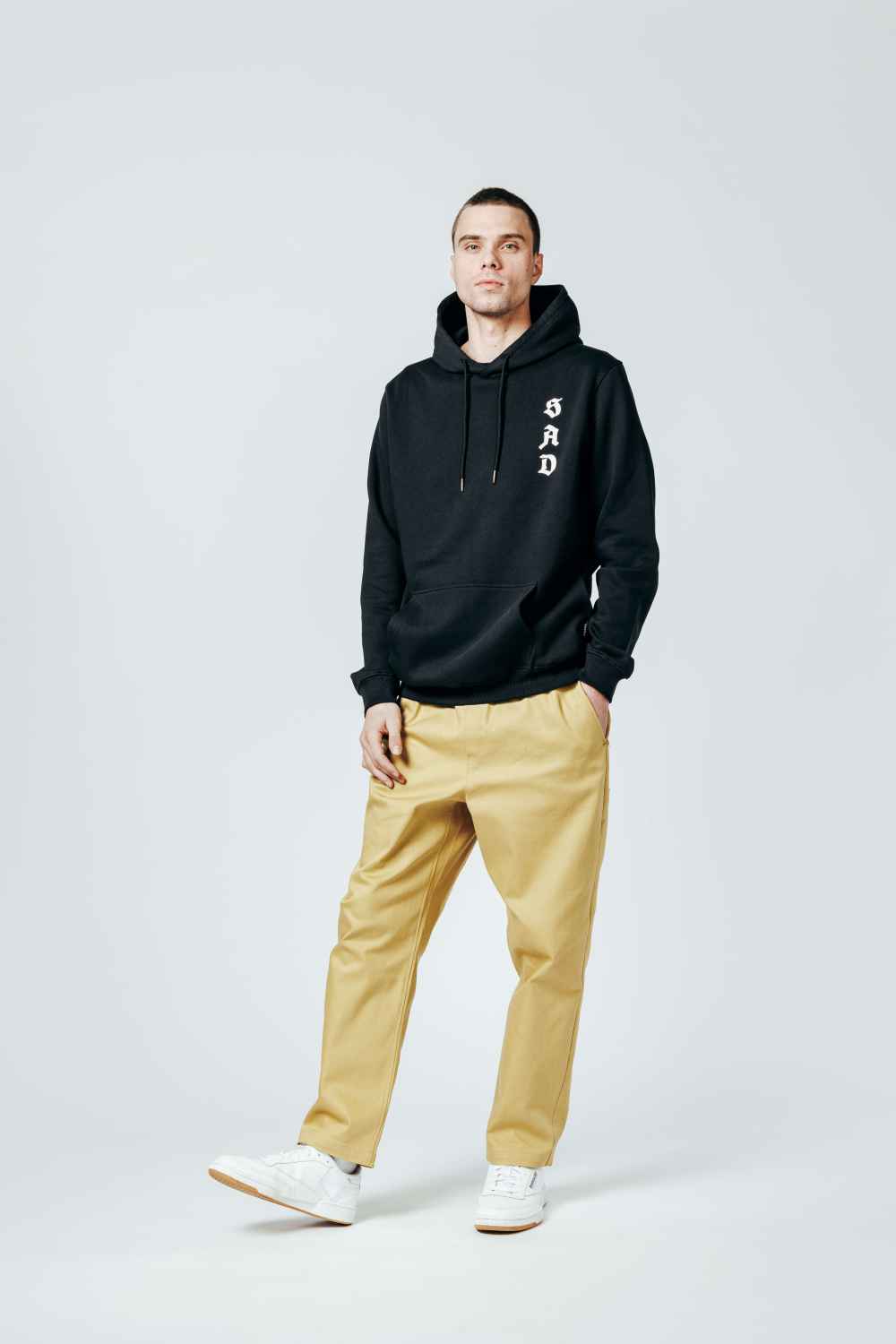 The Dudes Sad Classic Premium Hoody - Black XXXL