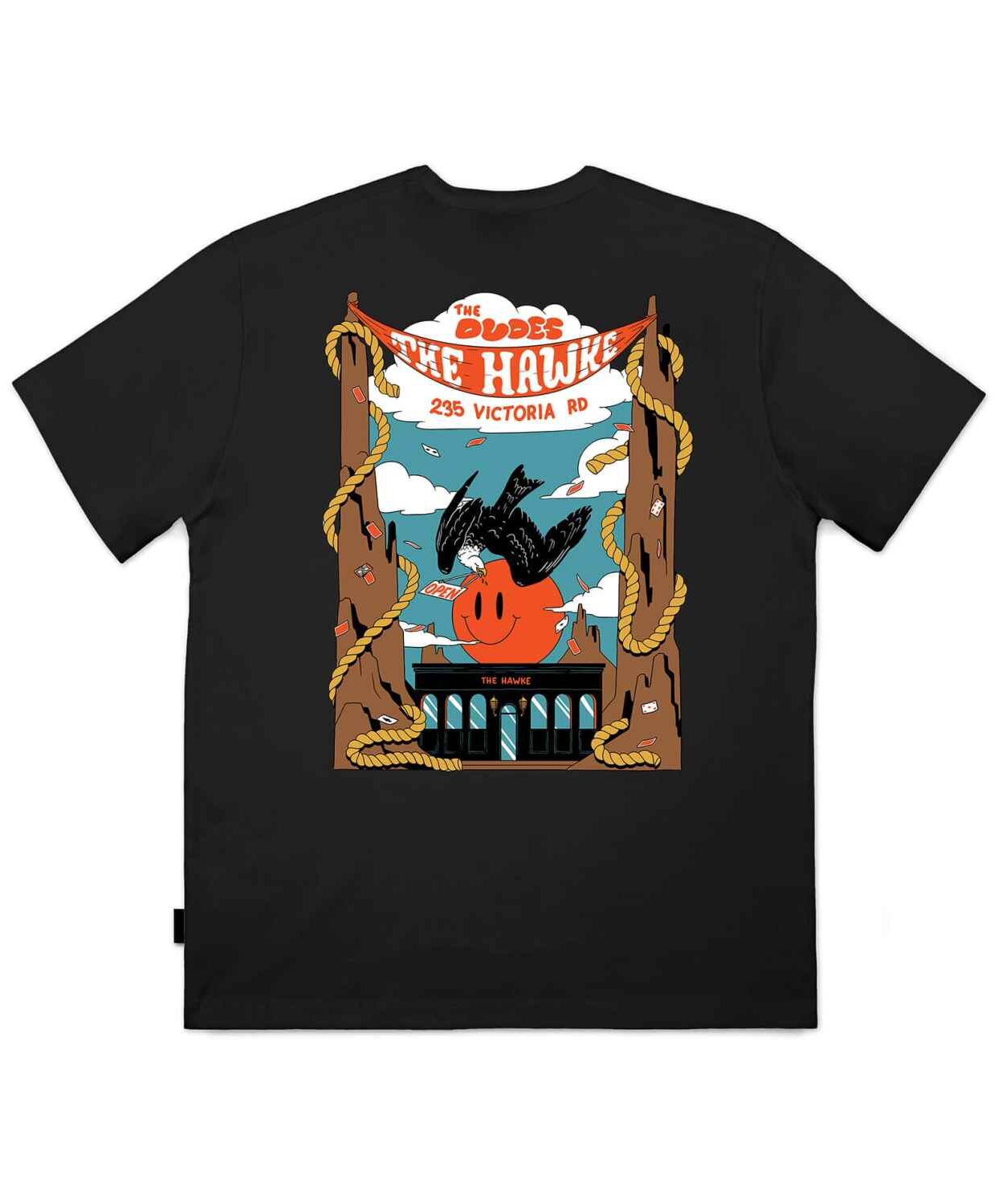 The Dudes Hawke Seasonal T-Shirt - black The Dudes Hawke Seasonal T-Shirt - black XXXL