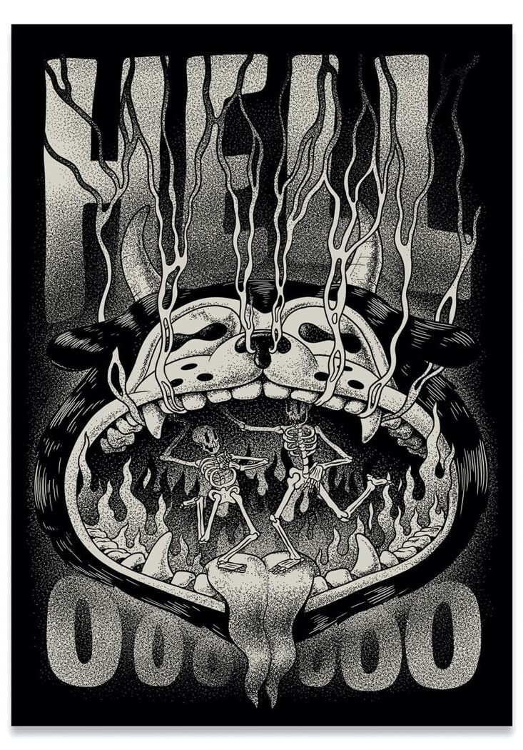 The Dudes Hellooo Unlimited Print - black The Dudes Hellooo Unlimited Print - black