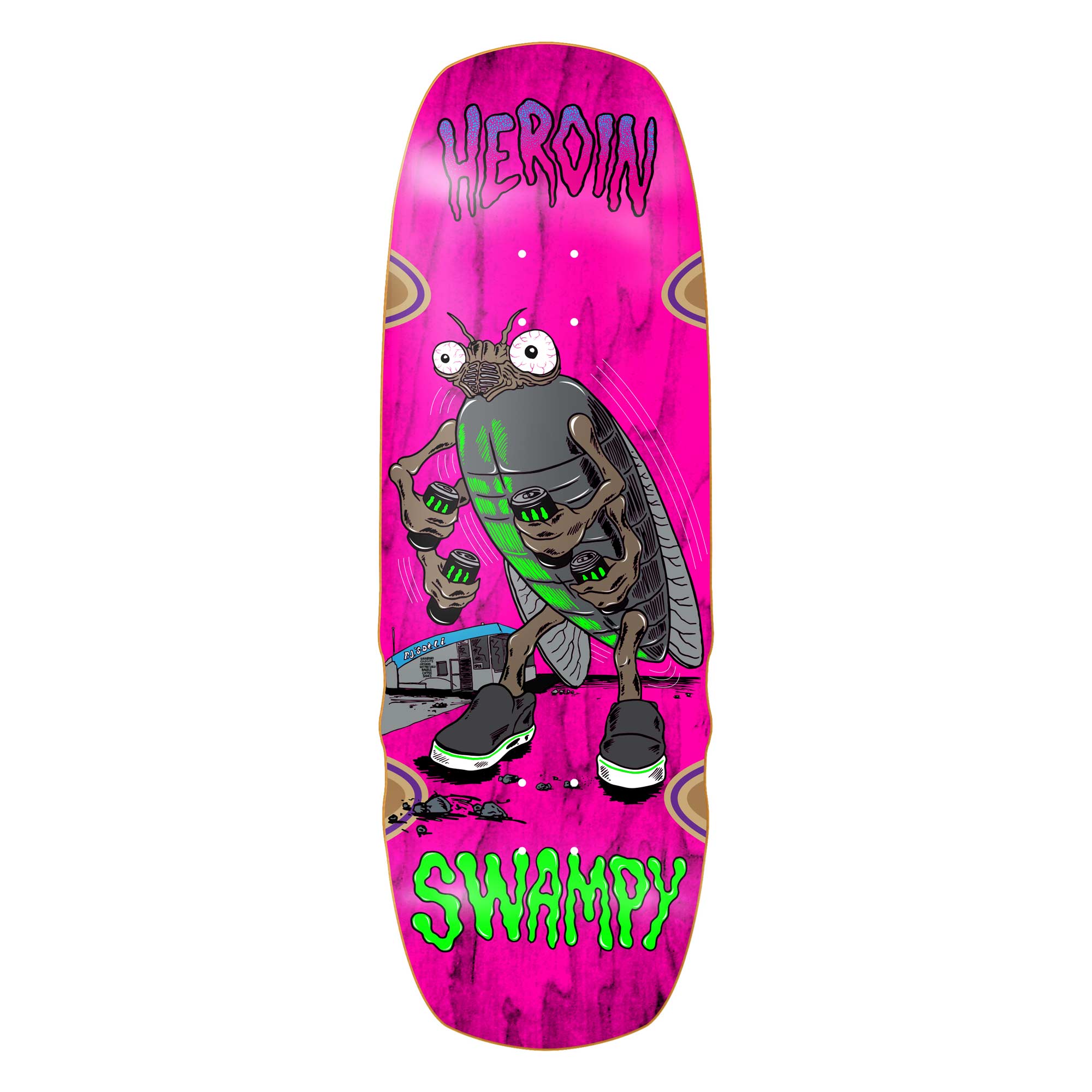 HEROIN Deck SWAMPY BUG 10.75, assorted 10.7