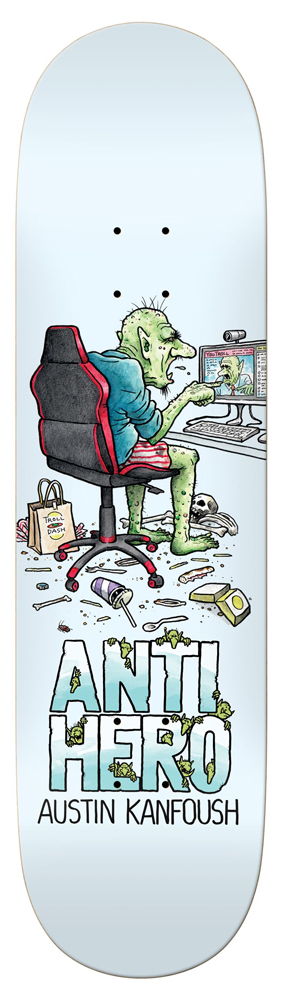 Anti Hero Skateboard Deck Kanfoush Trolls 8,62