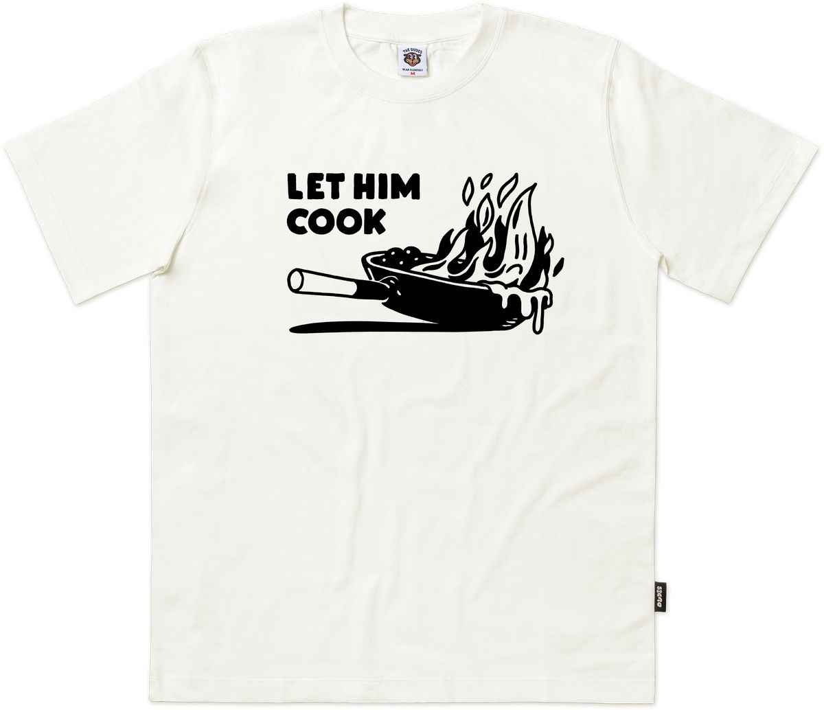 The Dudes Let Him Cook Classic T-Shirt Standard - off-white The Dudes Let Him Cook Classic T-Shirt Standard - off-white XXL