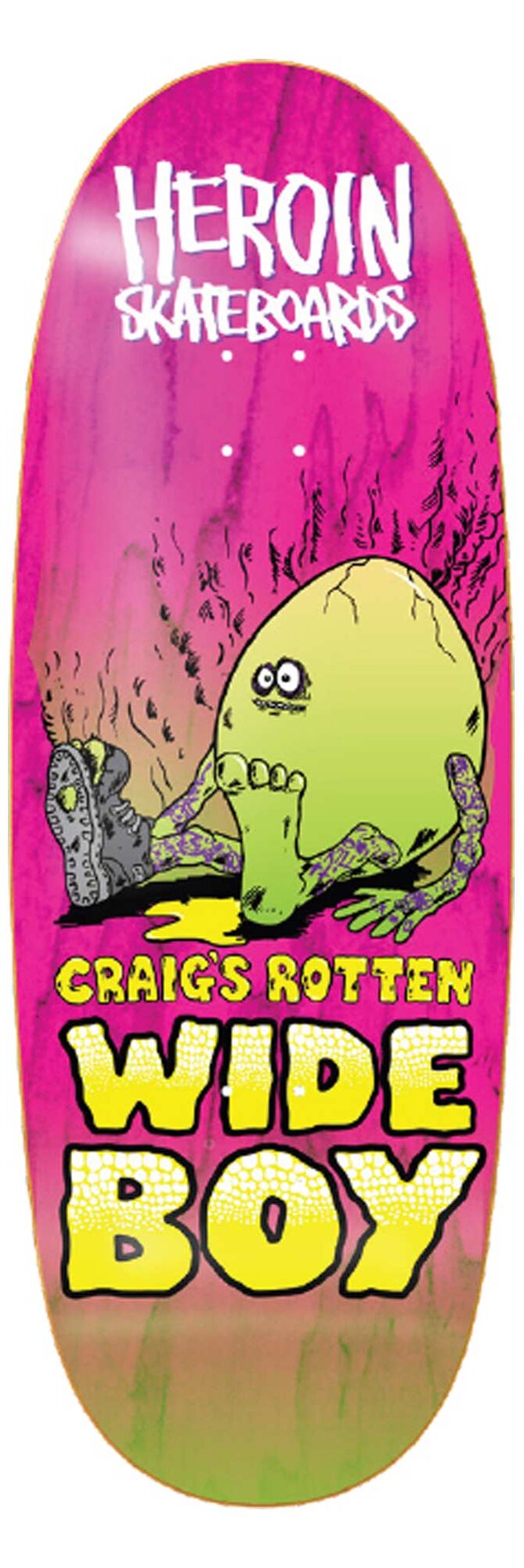 HEROIN Deck ROTTEN WIDE BOY CQ 10.75, pink 10.7