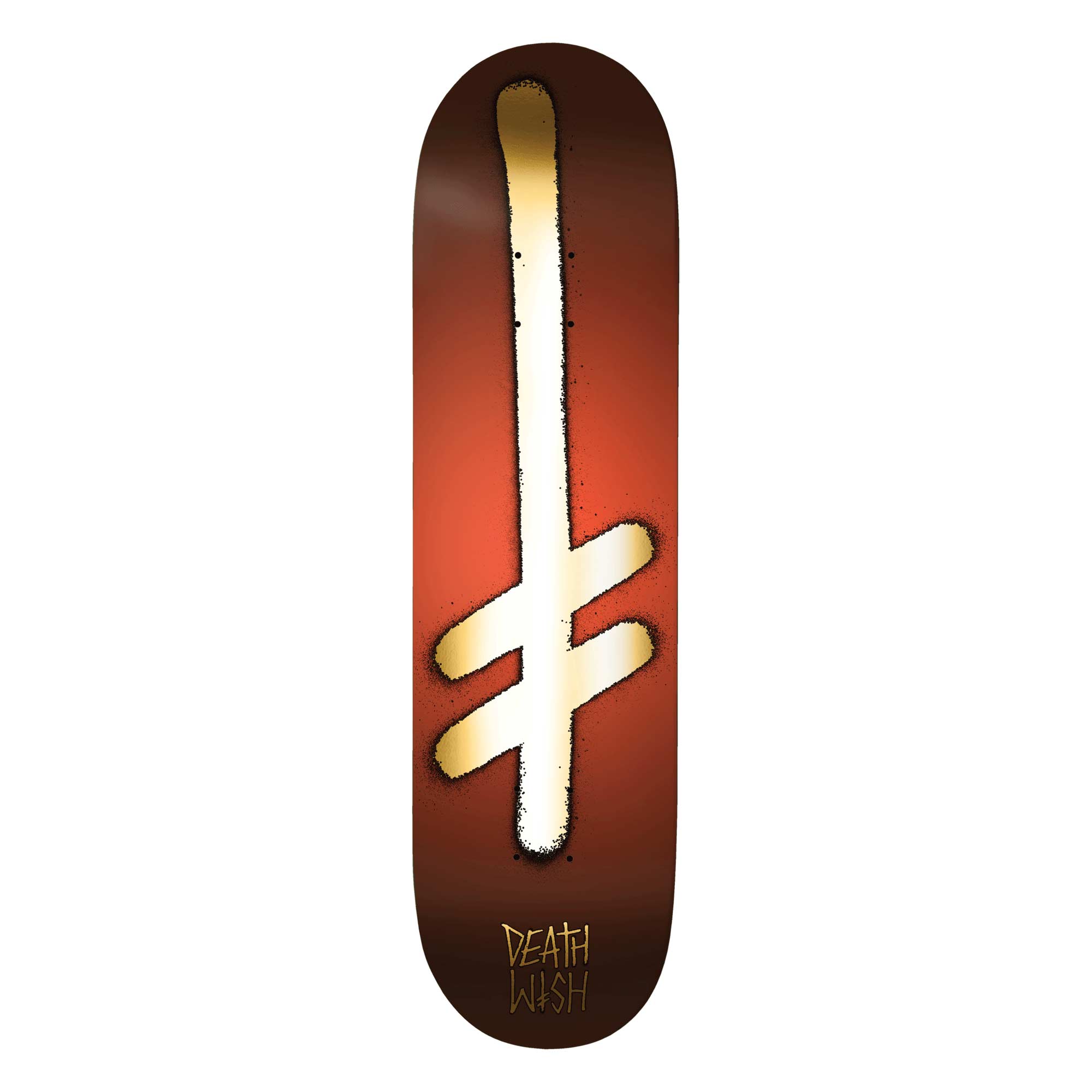 DEATHWISH Deck GANG LOGO RED/GOLD 8.7