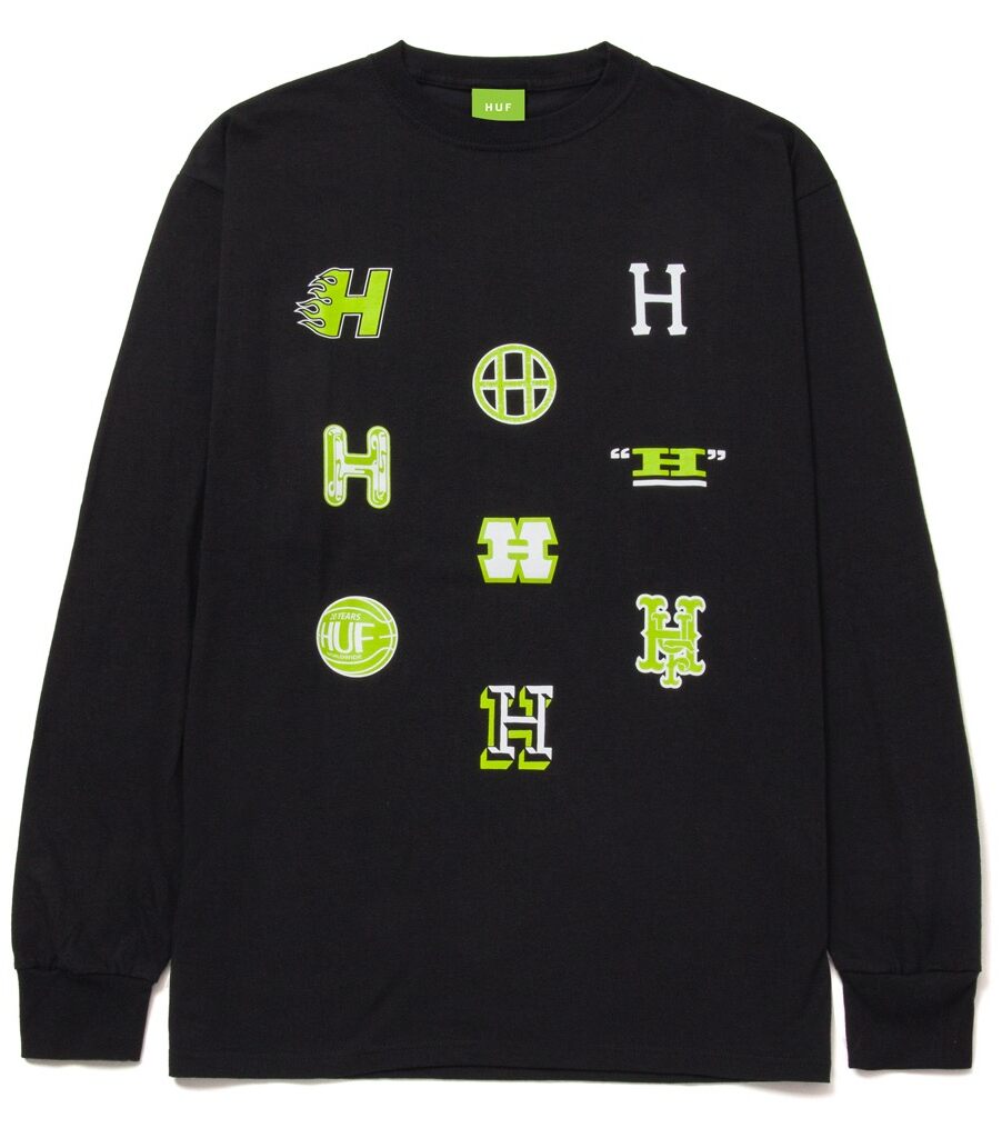 ts01812-black-1 HUF Allstar Team Longsleeve - black