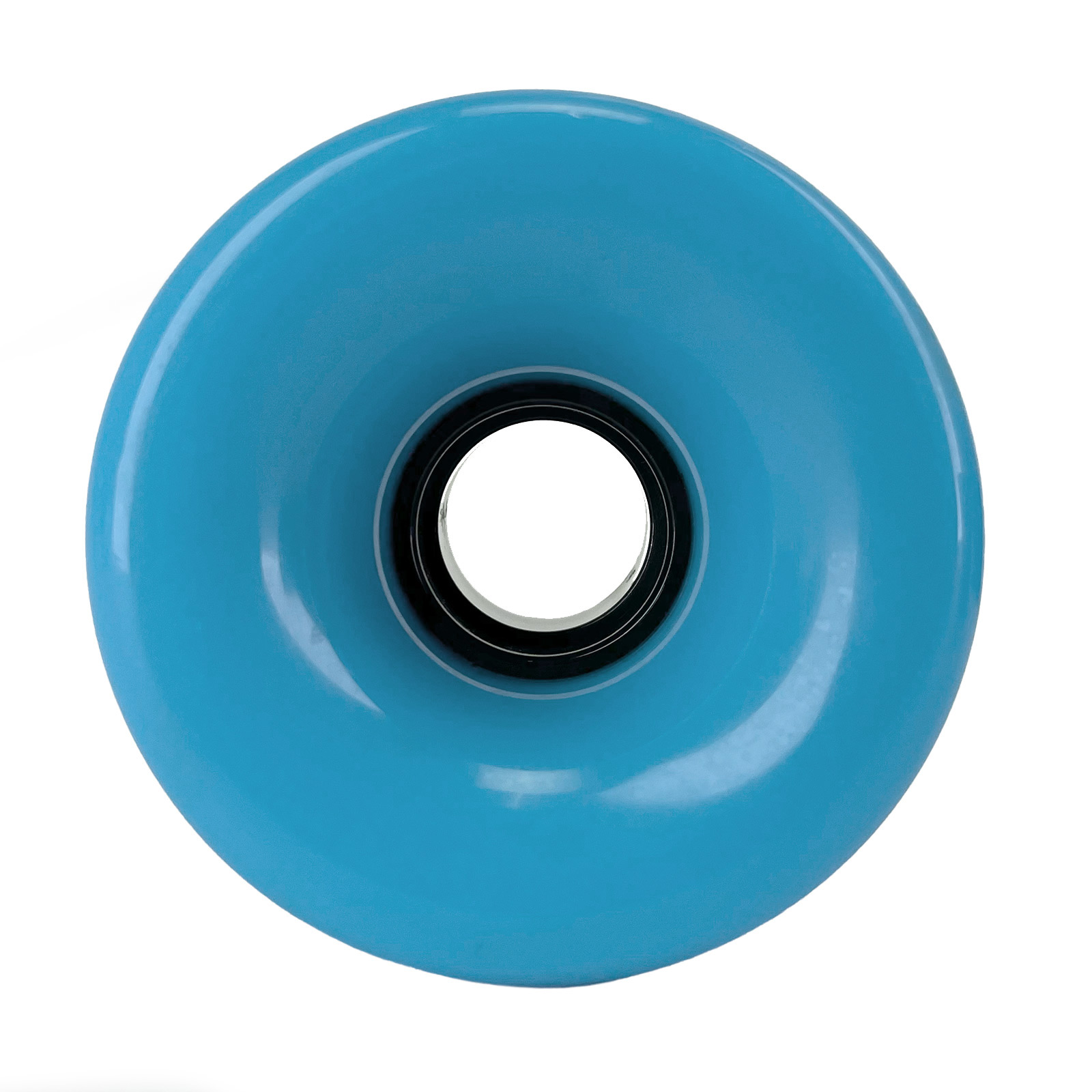 Roues de Longboard vierges Cyan Bleu 76mm 80a