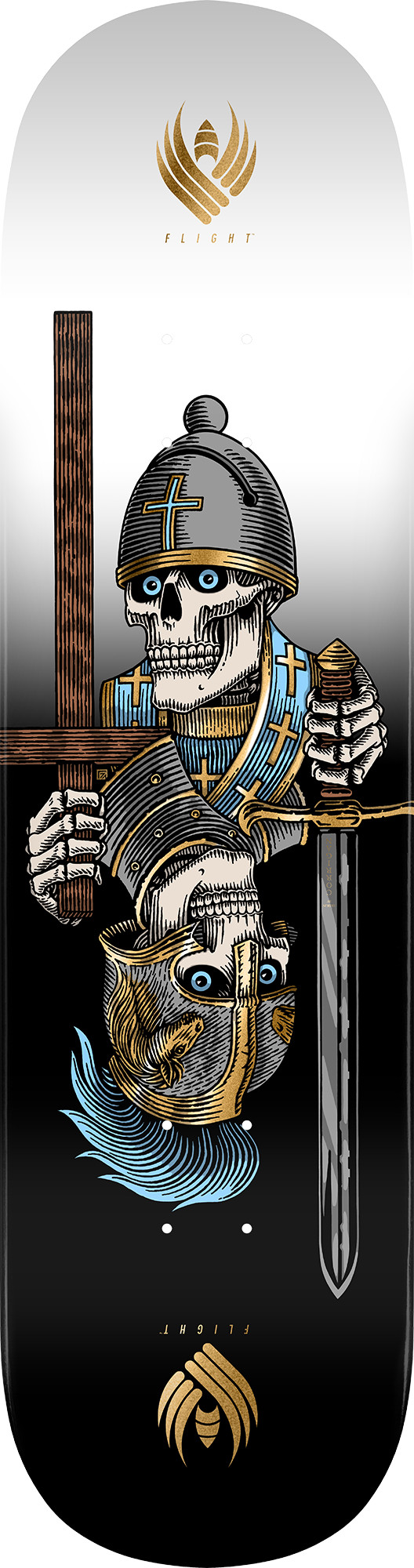 Powell Peralta Pro Dan Corrigan Chess Skulls FLIGHT Skateboard Deck 8.42 Powell Peralta Pro Dan Corrigan Chess Skulls FLIGHT Skateboard Deck 8.42