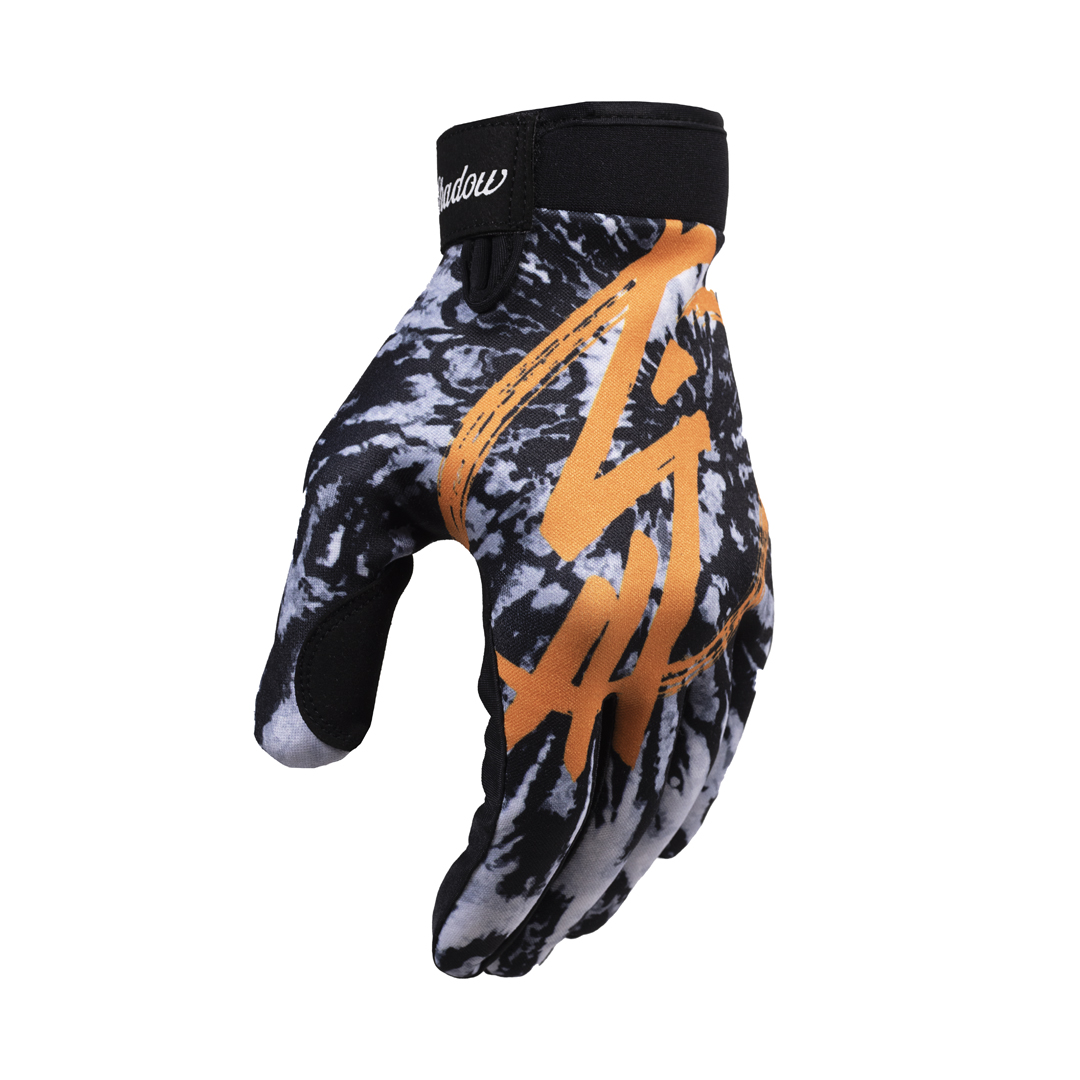 Shadow Riding Gear Conspire Gloves Tangerine Tye Die XS