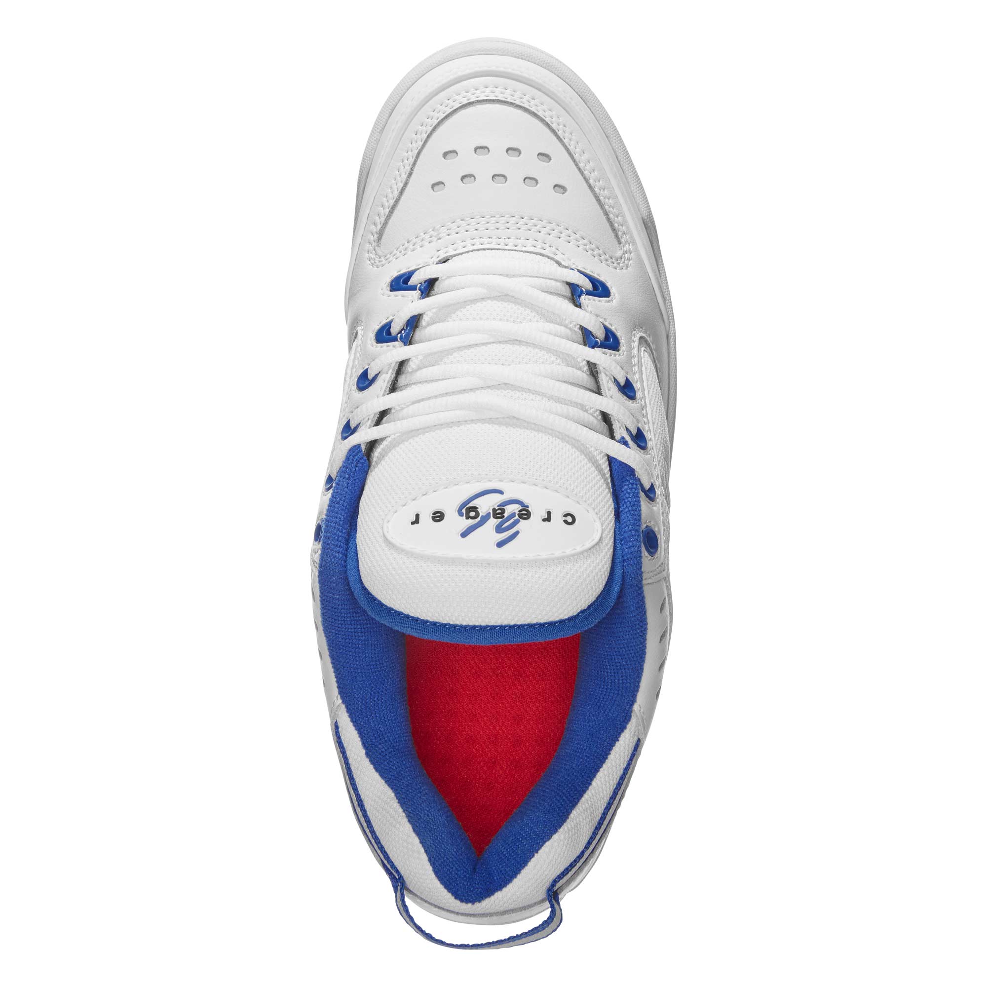 eS SKB Shoe CREAGER whi/blu, blue/white 9½