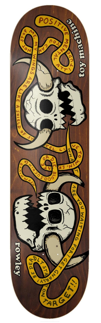 ToyMachine_Rowley_Skulls_825_3.png Toy Machine Rowley Skulls Pro Skateboard Deck 8.25