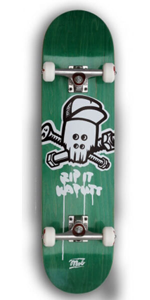 MOB Skateboards Complete skateboard Skull green - 8.0