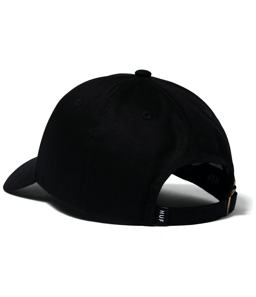 HUF Long Shot Cv 6 Panel Hat - black HUF Long Shot Cv 6 Panel Hat - black