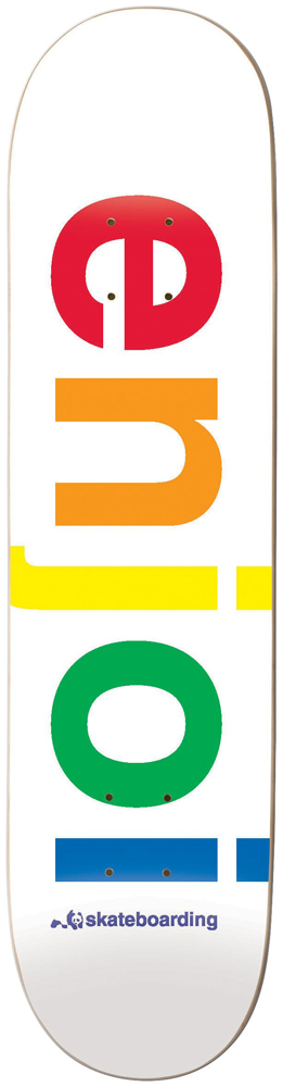 Enjoi Skateboard Deck Team Spectrum White 8,25