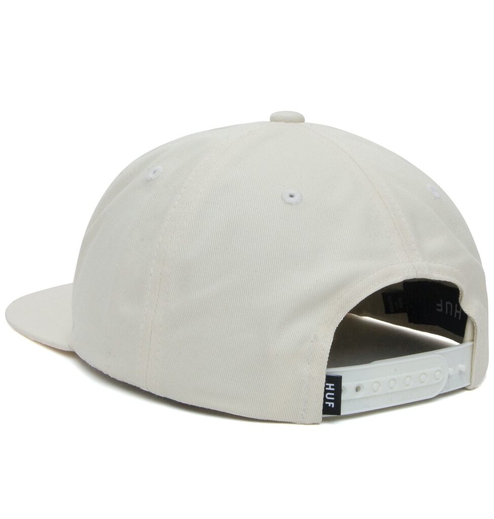 HUF Essentials Unstructured Triple Triangle Snapback - off white