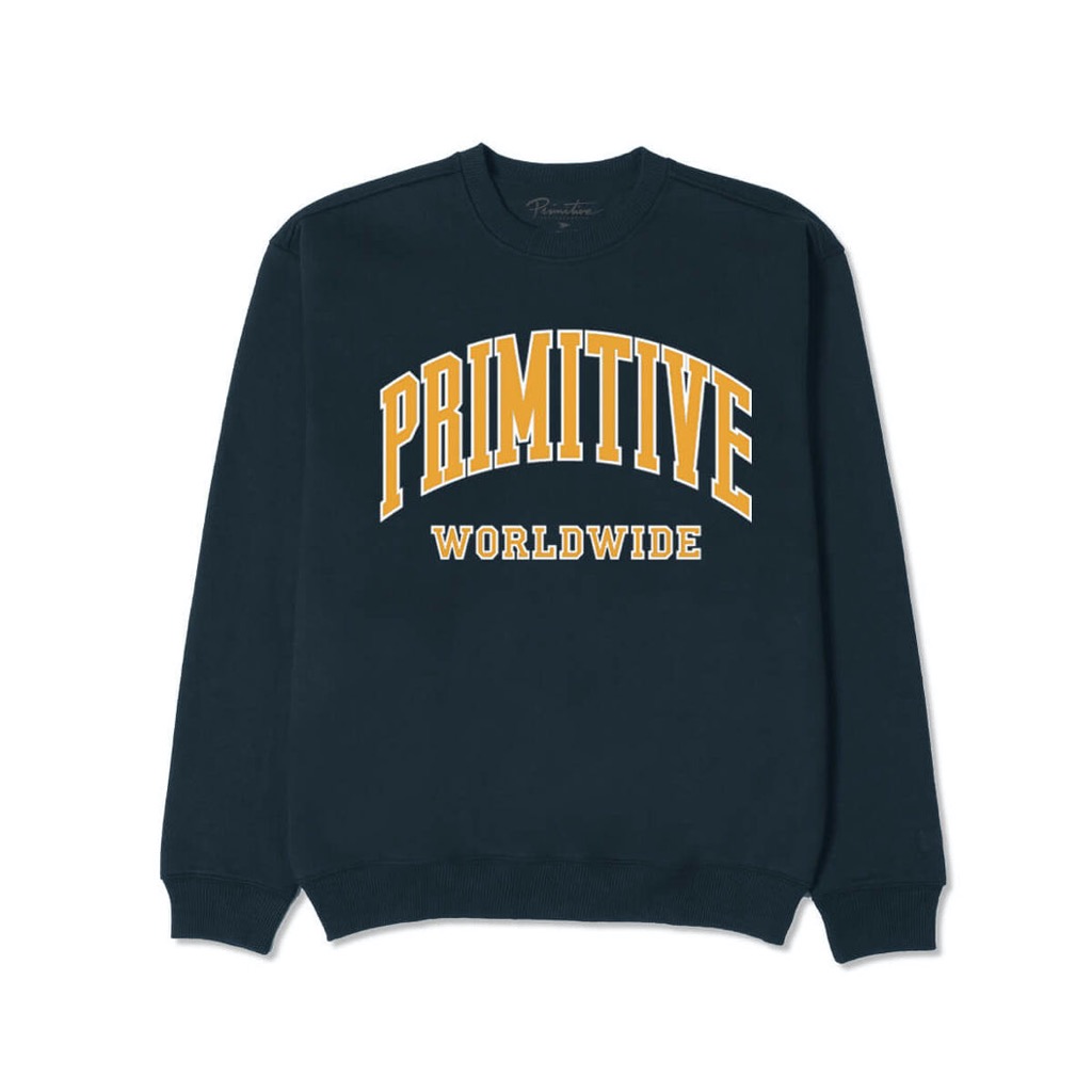 Primitive Collegiate Worldwide Pullover - navy S Primitive Collegiate Worldwide Pullover - navy S