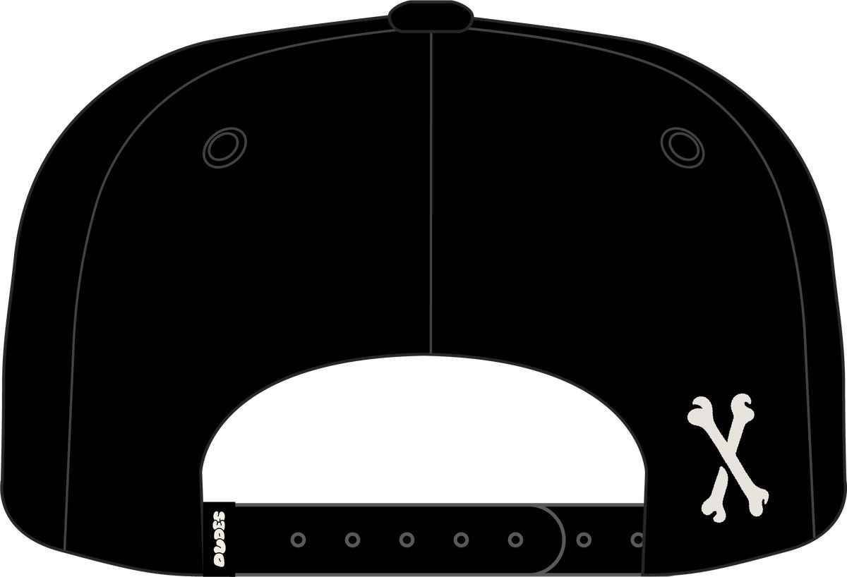 The Dudes Reckless Structured 6 Panel Cap - black The Dudes Reckless Structured 6 Panel Cap - black