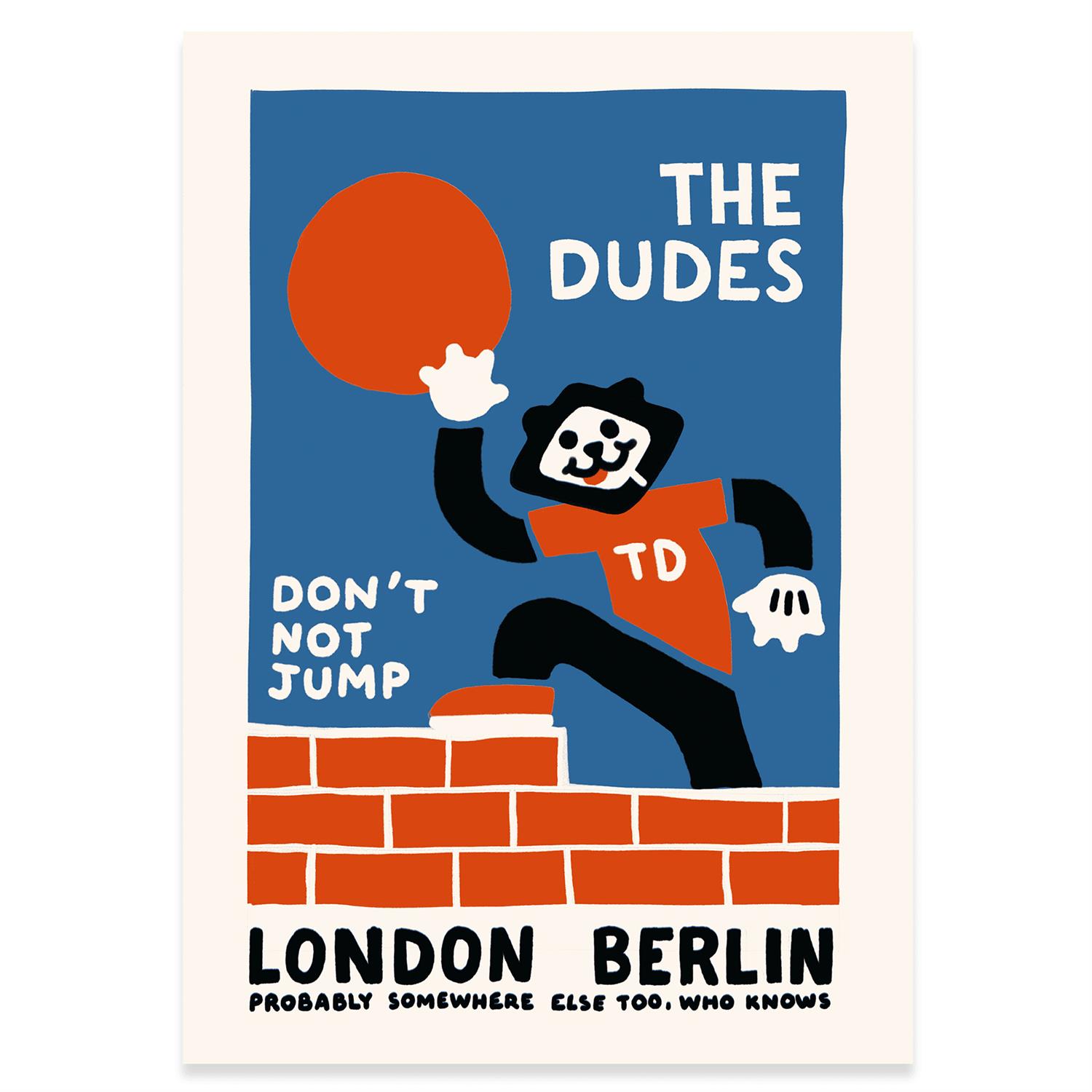 The Dudes Jump Unlimited Print - white