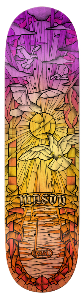 Real Mason Chromatic Cathedral Skateboard Deck 8.38