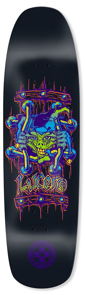 Black-Label Skateboard Deck Lucero X2 Full Black Dip 8,88