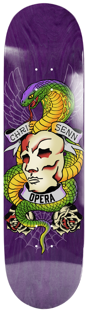 Opera Skateboard Deck C. Senn Guest SSD 8,50 8,75
