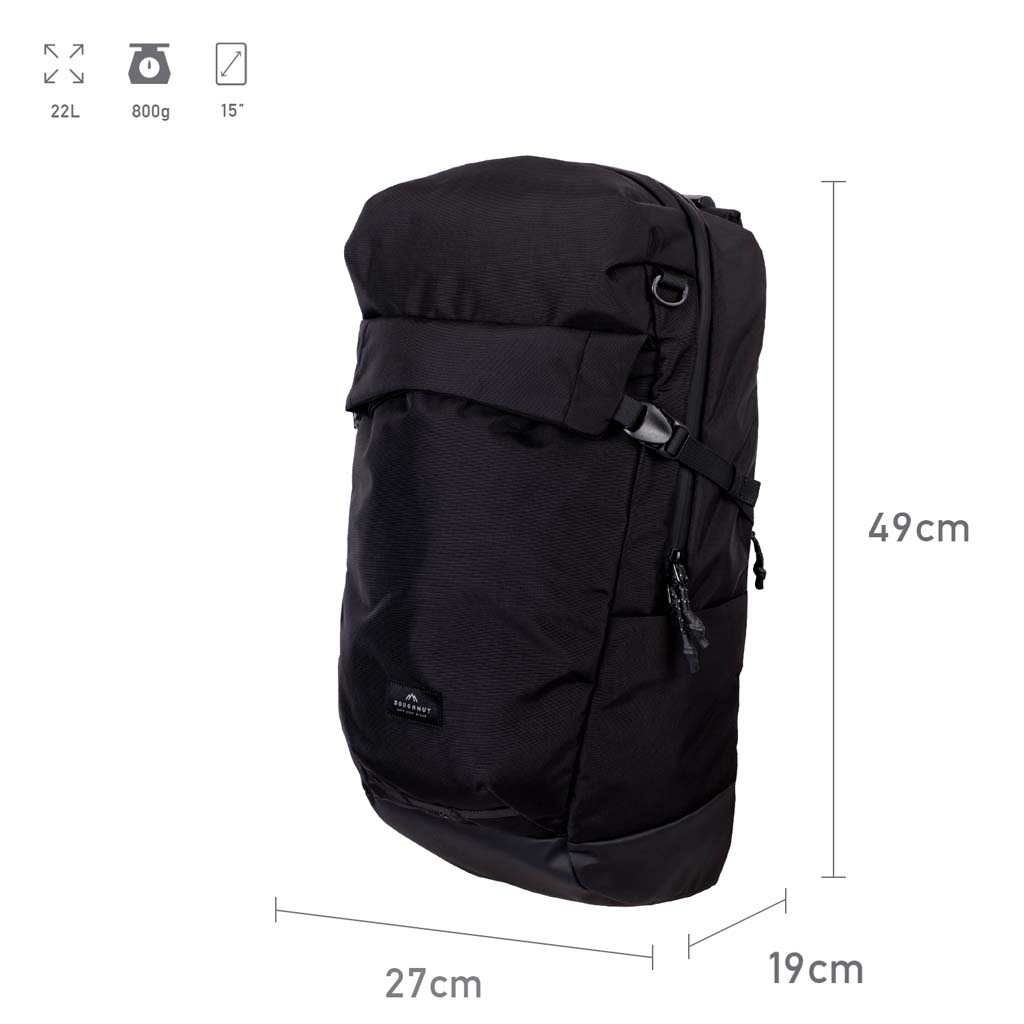 Doughnut Astir Rucksack - black