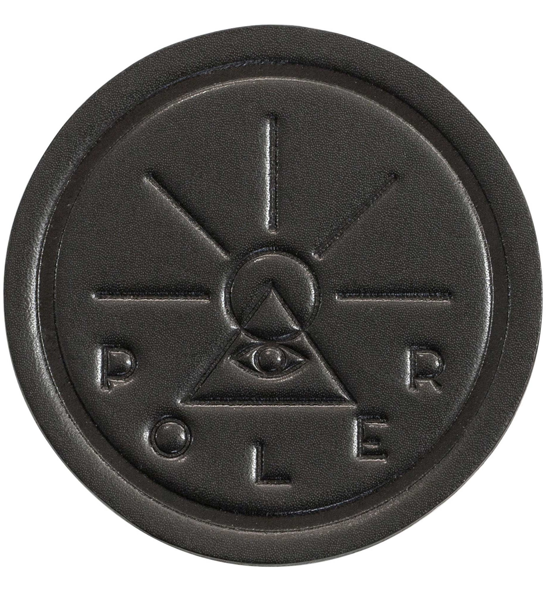 POLER Acc. LEATHER COASTERS, black