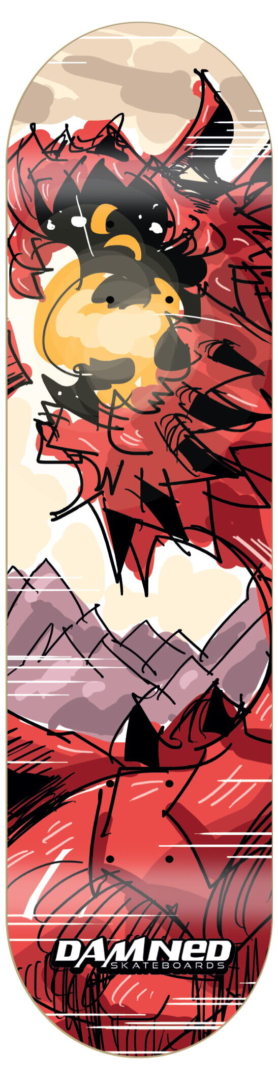 Damned Skateboard Deck DS Draco Terram