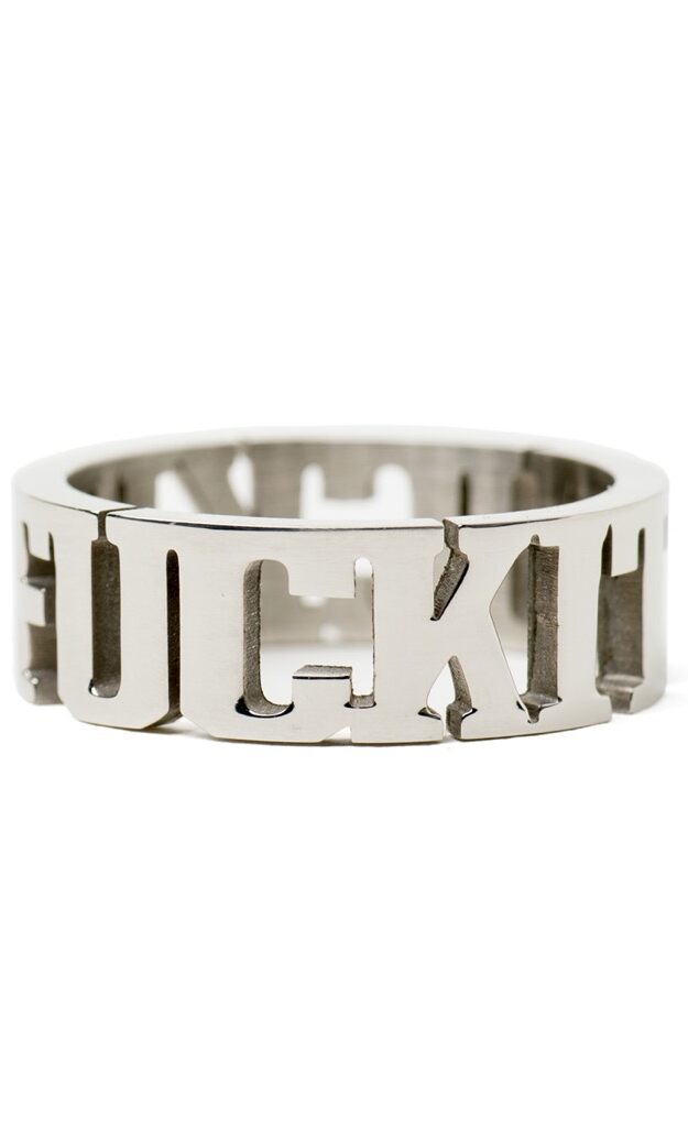 HUF Fuck It Ring - silver