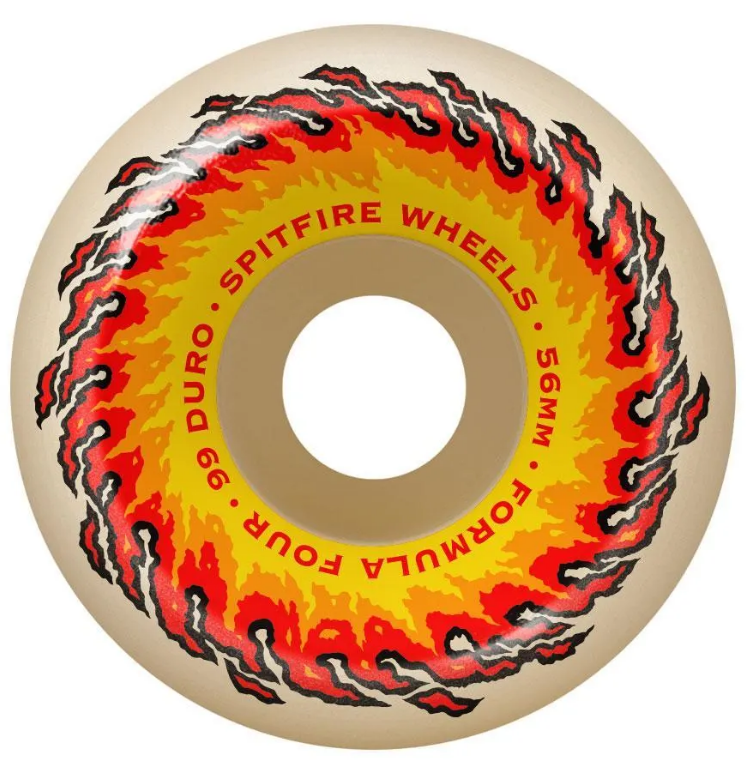 Spitfire Skateboard Wheels F4 OG Fireball Conical 99A 54mm Spitfire Skateboard Wheels F4 OG Fireball Conical 99A 54mm