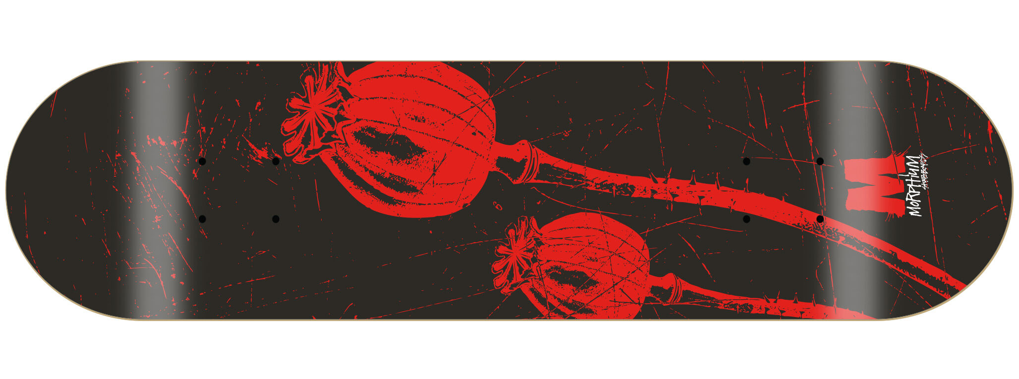 Morphium complete Skateboard Poppies black