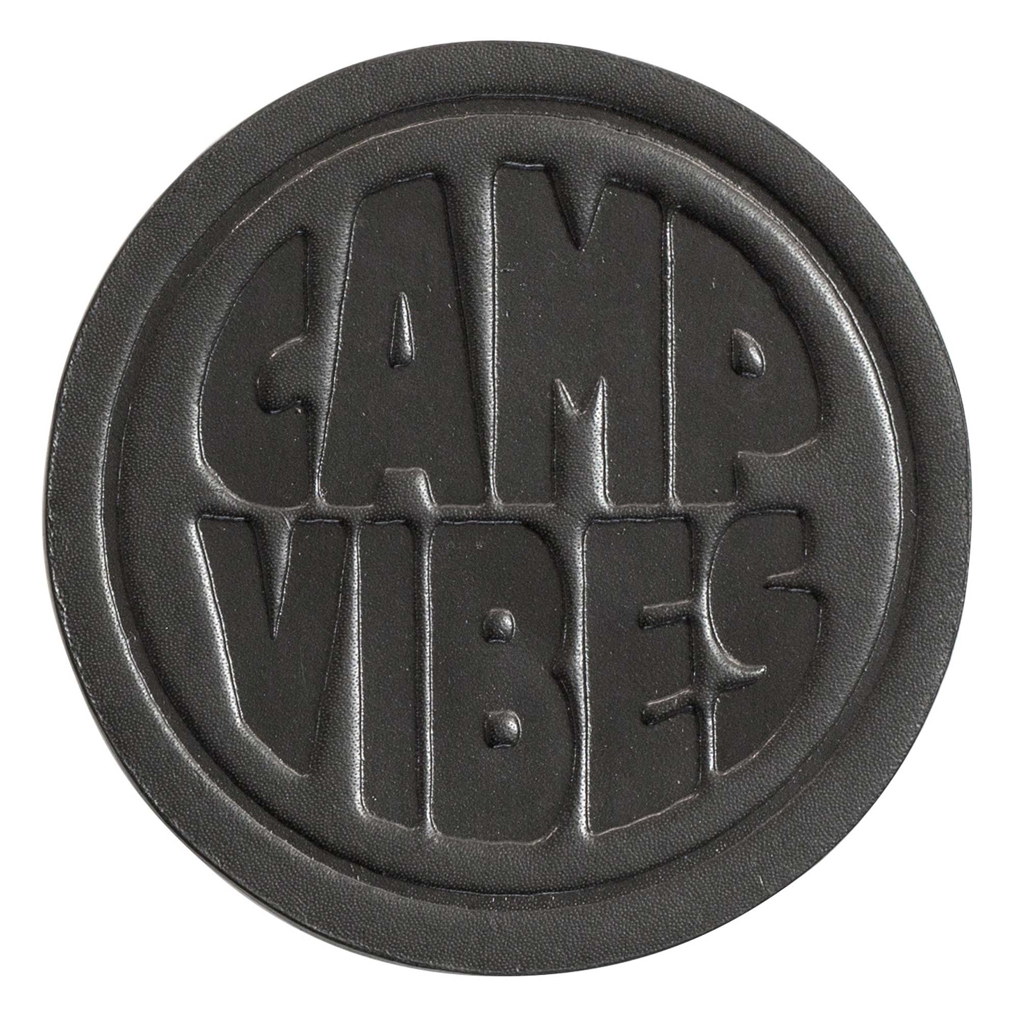 POLER Acc. LEATHER COASTERS, black POLER Acc. LEATHER COASTERS, black