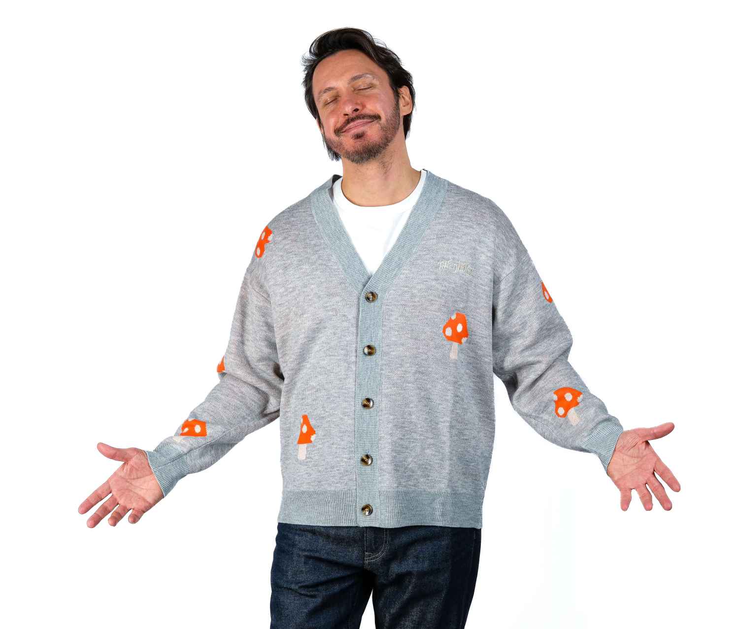 The Dudes All Wavy Cardigan - Silver Grey The Dudes All Wavy Cardigan - Silver Grey XXL